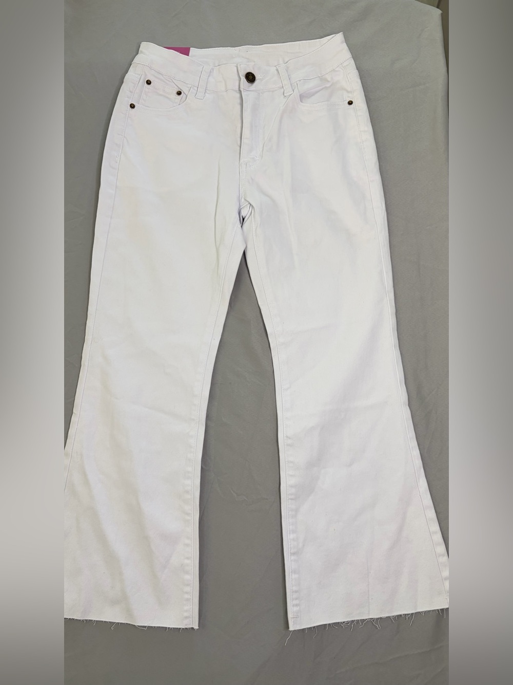 Women's White Boot Cut Pants